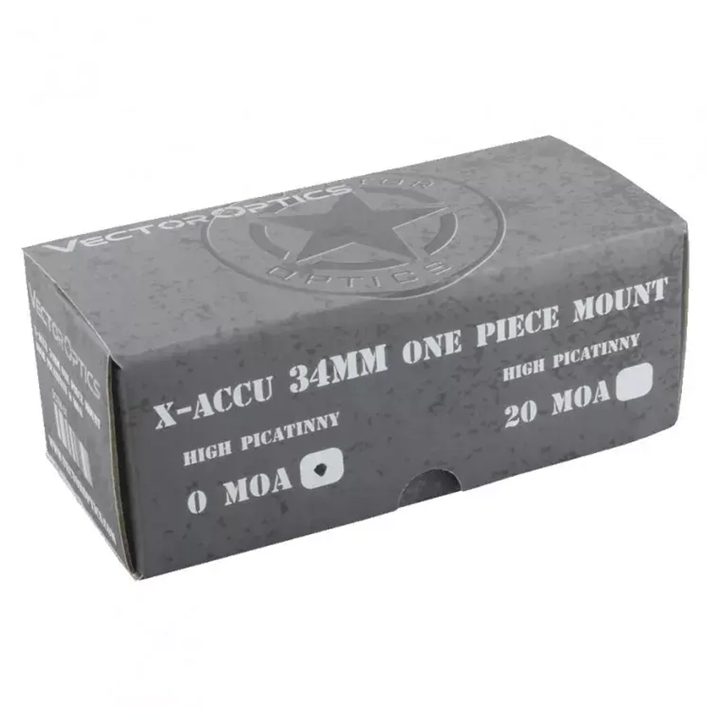 Крепление Vector Optics 34 mm X-ACCU ONE PIECE HIGH PICATINNY (SCTM-57)