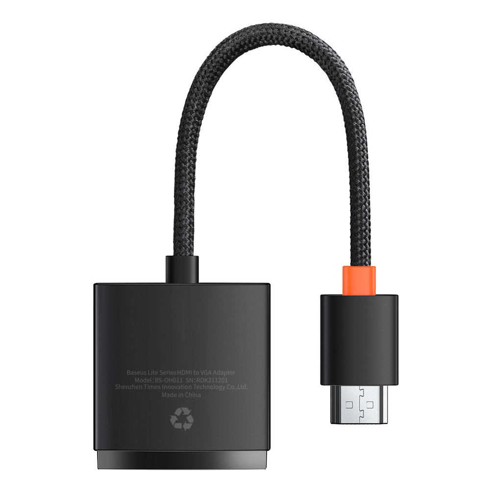 Видеоадаптер Baseus Lite HDMI - VGA + 3.5mm Aux