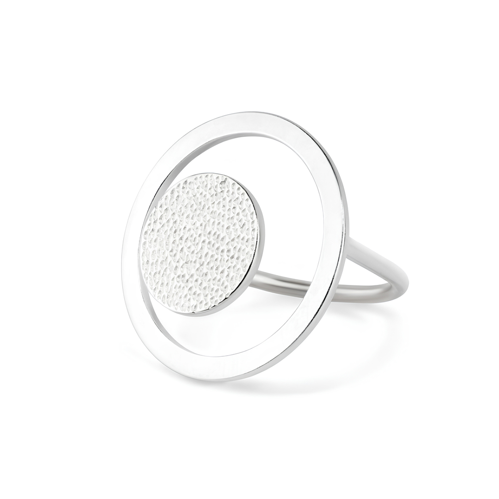 кольцо double round gritty ring