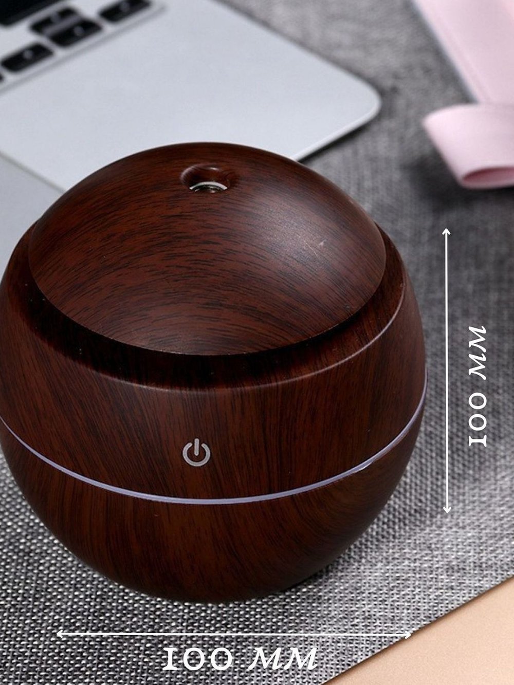 Ультразвуковой увлажнитель воздуха тем. дерево круглый SL-001002-4  + ПОДАРОК