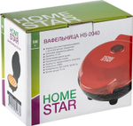 Вафельница HOMESTAR HS-2040 венская вафля, черная (106137)