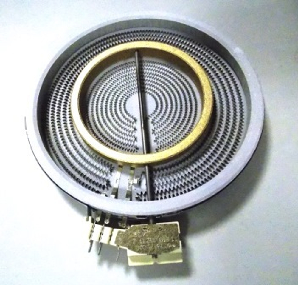 Конфорка стеклокерамическая 2200/750 W с двумя зонами нагрева