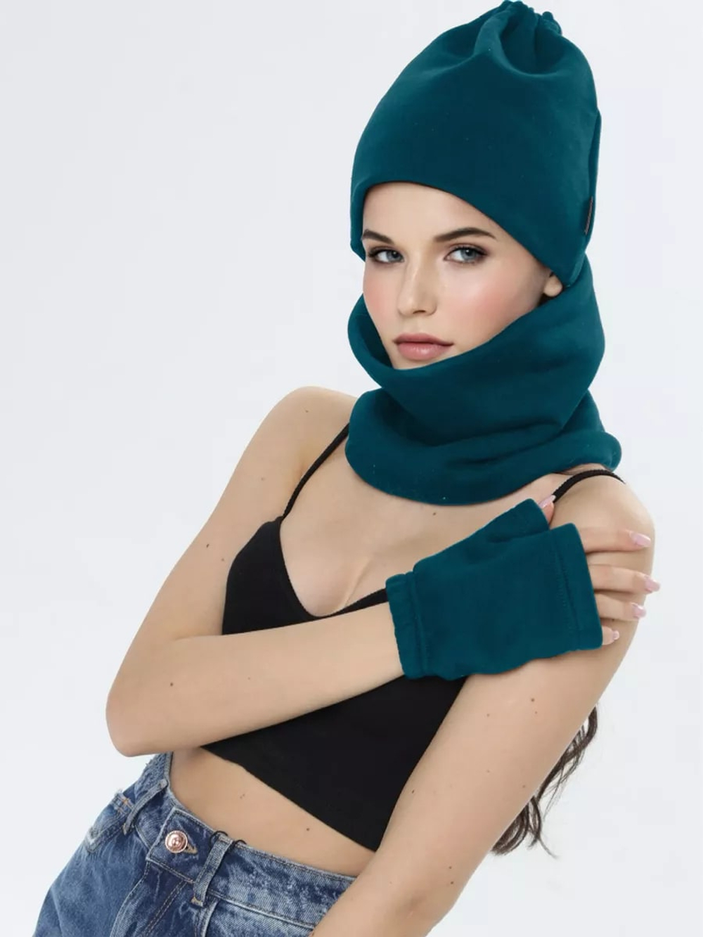 Снуд унисекс из футера с начесом