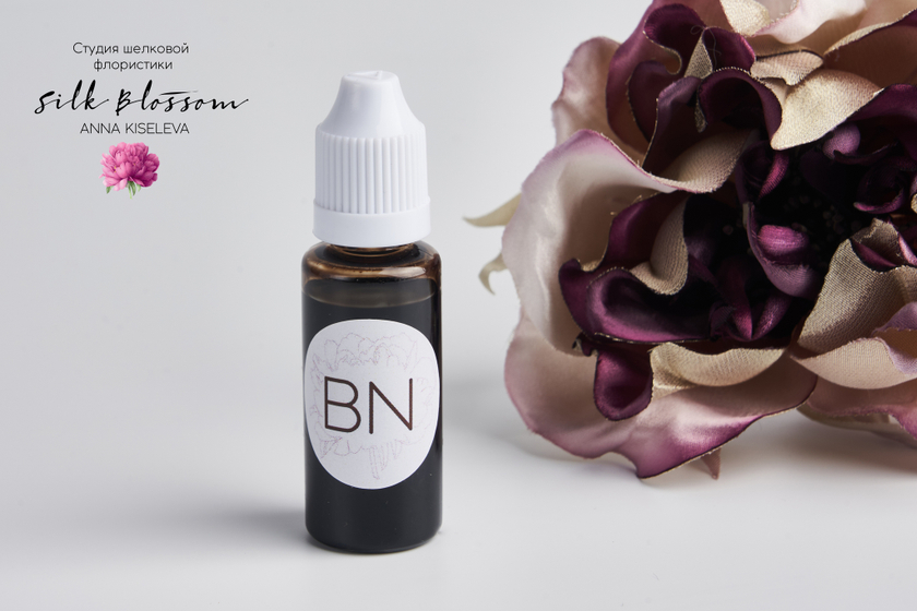 Анилиновый краситель для шелковой флористики коричневый (BN) 20 мл