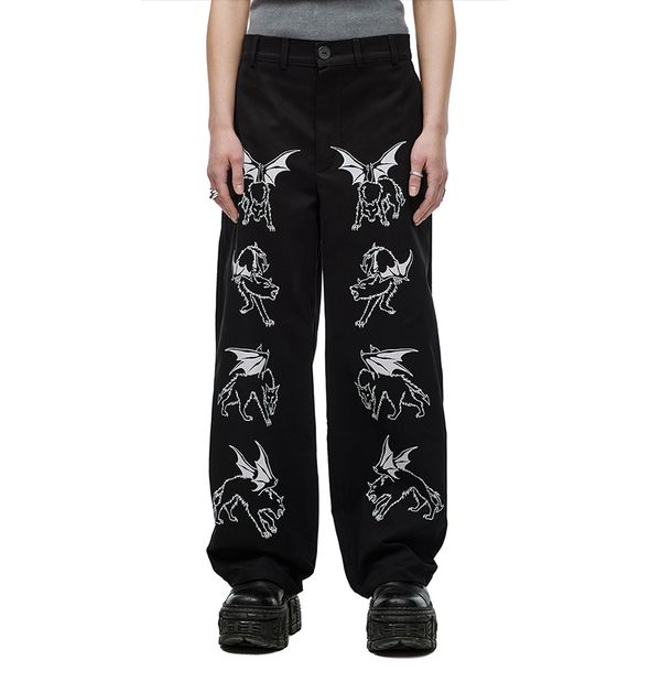 Брюки Wolves Demons черные - фото 9