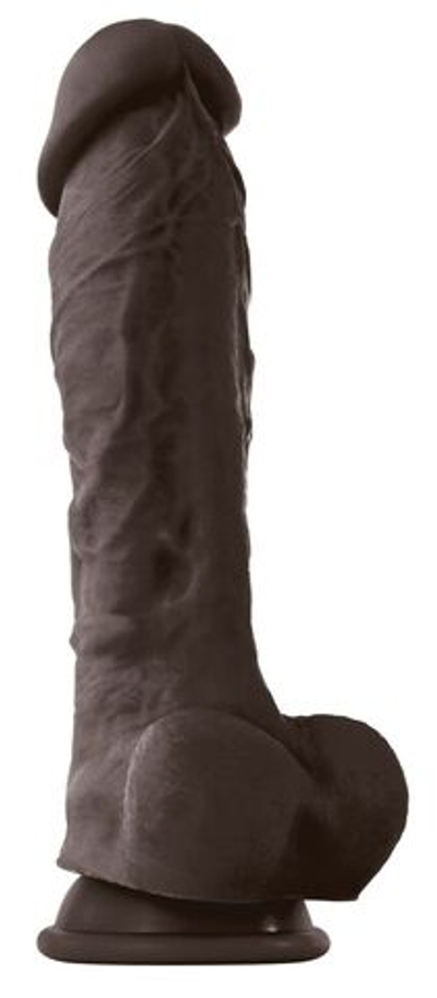 Коричневый фаллоимитатор на присоске 8 Dildo - 24,5 см. (Цвет: коричневый)