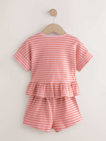 Футболка и шорты в комплекте для девочки Next E51-367, Розовый