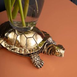 Ваза для цветов Черепаха Бронза