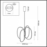 Подвесная люстра Odeon Light Piuma 6665/53L