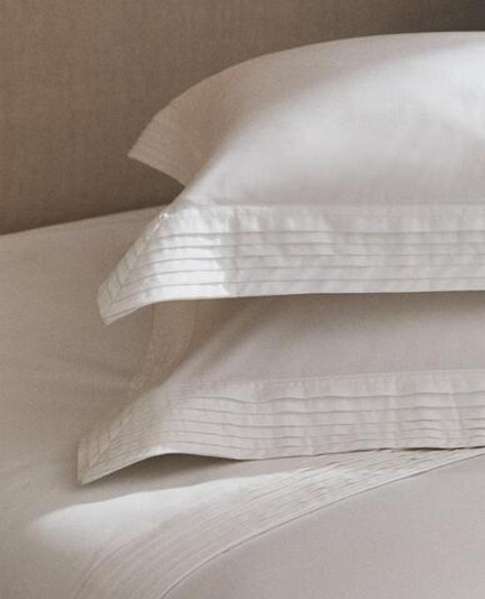 ZARA HOME (400 НИТЕЙ) НАВОЛОЧКА ИЗ ПЛОТНОГО САТИНА, БЕЛЫЙ
