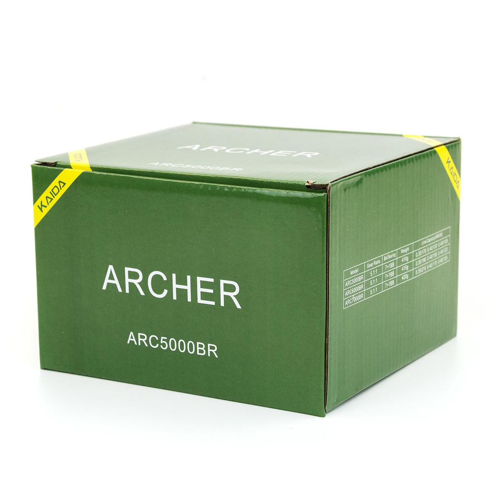 Безынерционная катушка с байтраннером 5000 Kaida ARCHER (7+1BB, мет. шпуля)