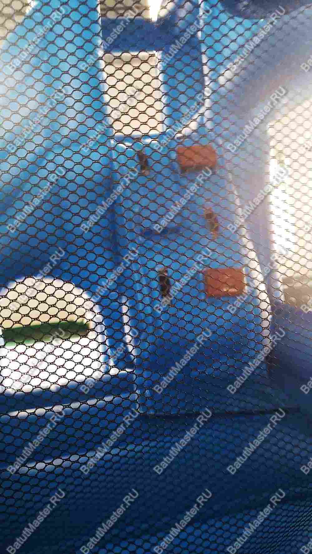 Детский надувной батут "Границы радости", синий, 3,5*3*3 м