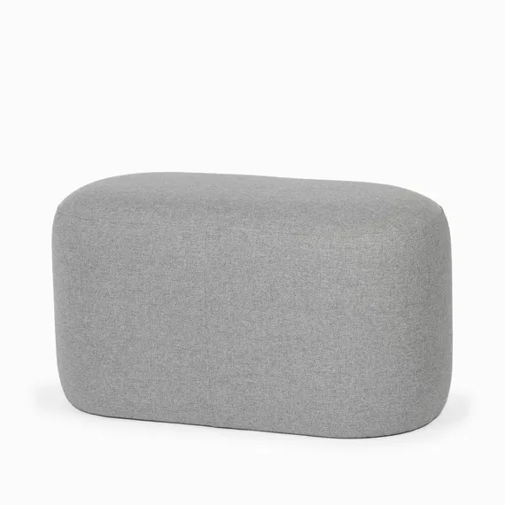 Пуф Pawai Low 80х38 см, светло-серый