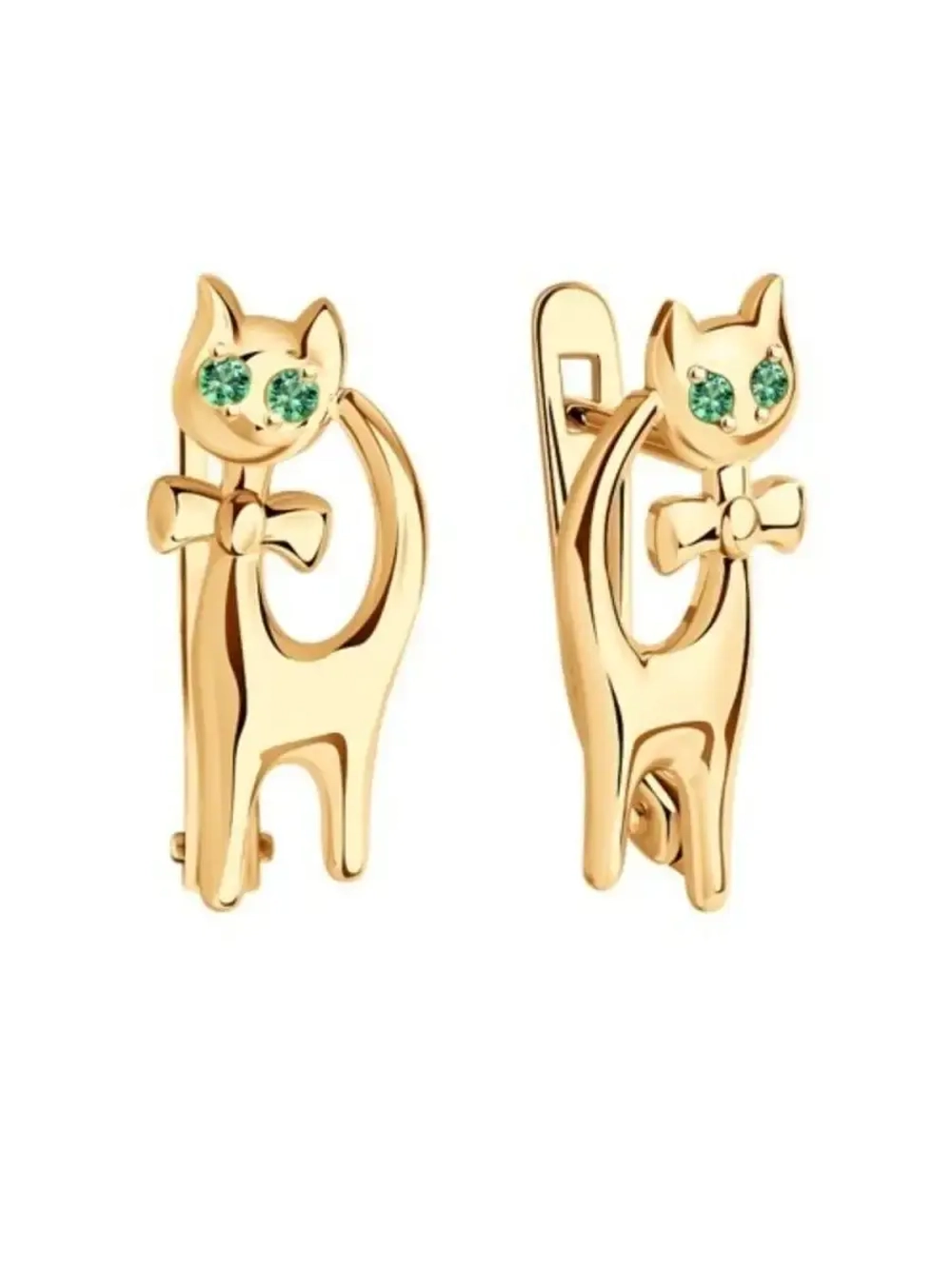 Золотые детские серьги 585