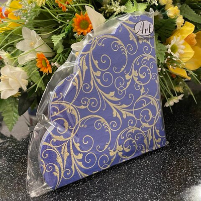 ОЧАРОВАНИЕ НА СИНЕМ Салфетки Art Bouquet Rondo 3-сл/15шт