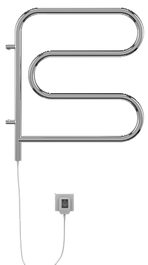 Полотенцесушитель Terminus Электро 25 F-обр 600х600 поворотный