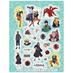 100 наклеек Naruto Shippuden синяя