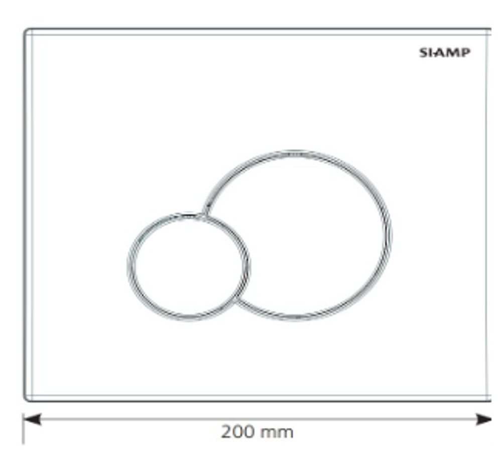 31184610 Клавиша смыва GLOBE для инсталляции Siamp