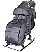 Санки коляска GALAXY KIDS 3-2 С серебро.