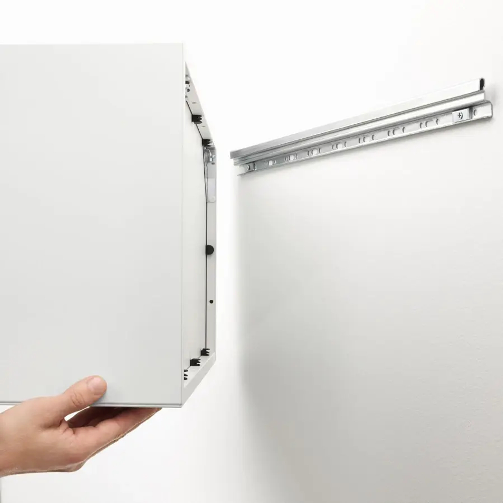 Шкаф навесной с 4 отделениями - IKEA EKET / ЭКЕТ ИКЕА, 70x35x70см, коричневый