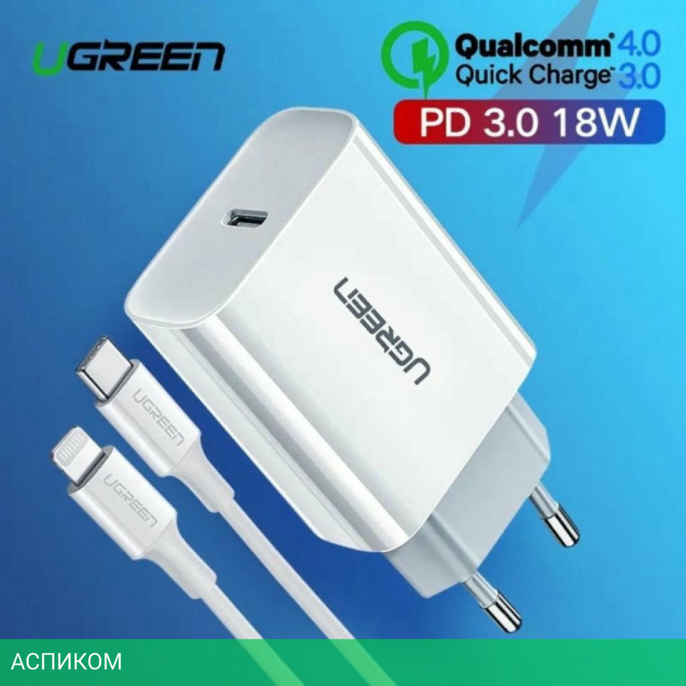 Сетевое зарядное устройство UGREEN CD137-60450 White (60450)
