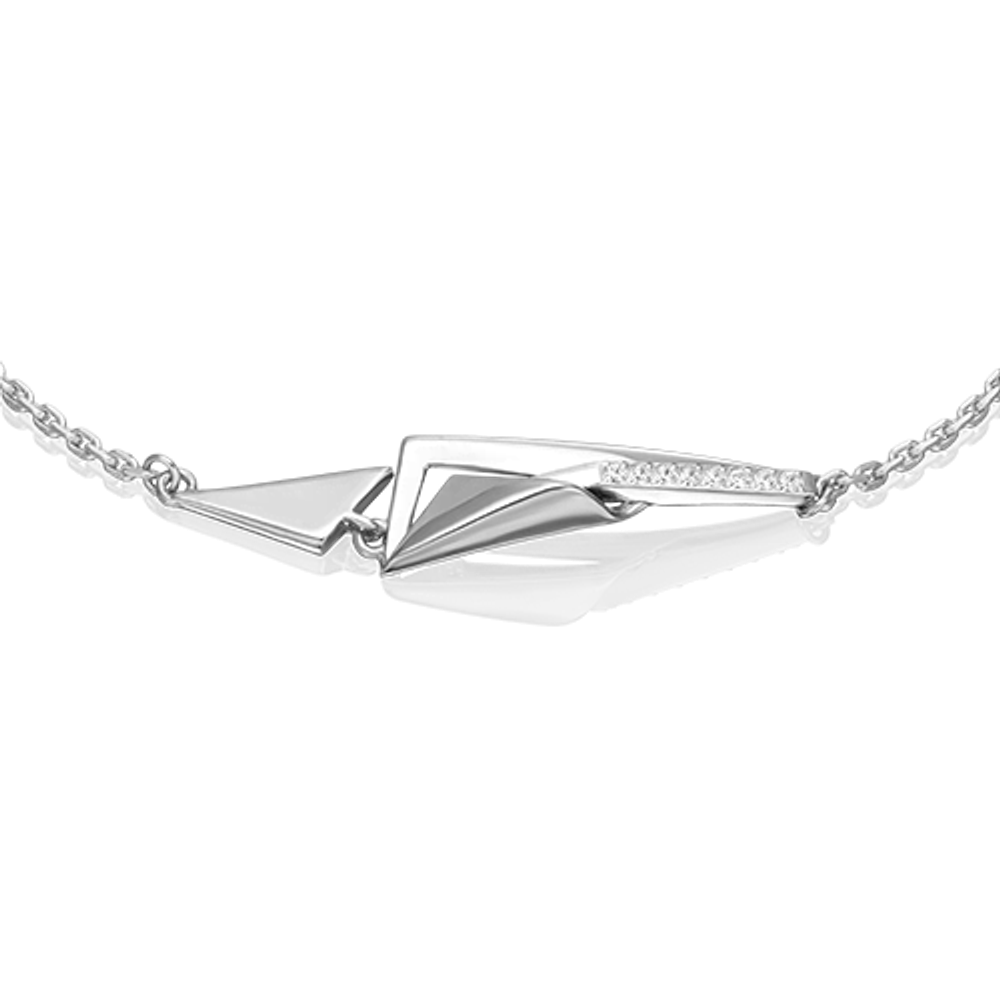 Браслет из белого золота c фианитами Артикул: 05-0767-00-401-1120