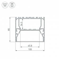 Профиль универсальный Arlight ARH-POWER 036366