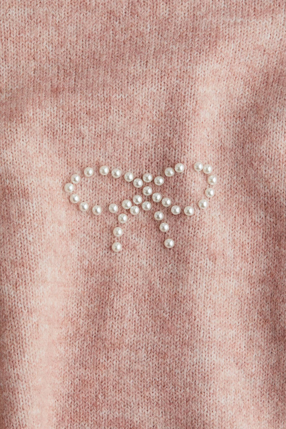 H&M Свитер свободного кроя с принтом, пыльно-розовый