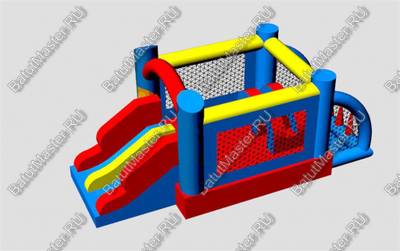 Коммерческий надувной батут "Батутный дрифт" 5,5*3*2,5 м