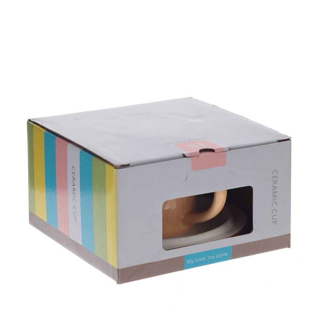 GAEM Кружка с блюдцем, 250 мл, L14 W14 H9 см, 4в.