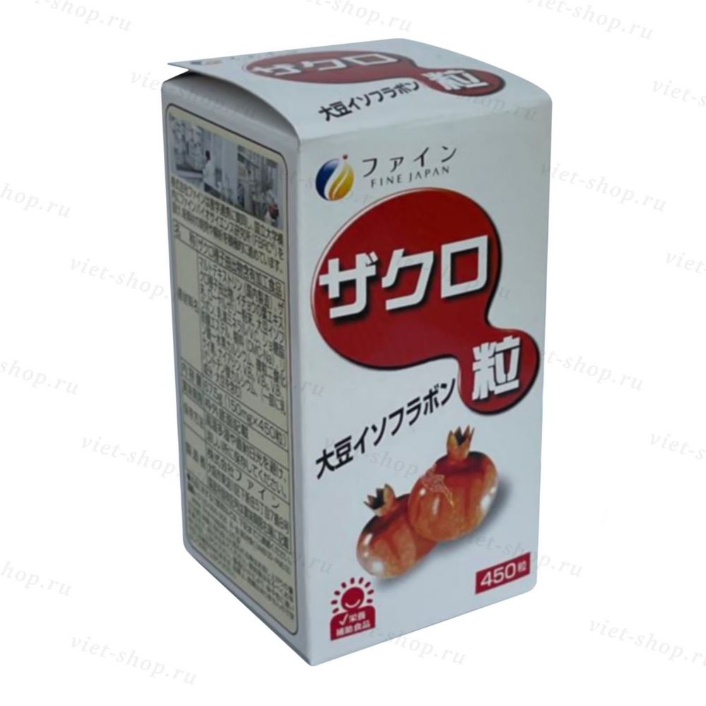 Комплекс для женщин с экстрактом граната и изофлавонами сои Fine Japan Pomegranate Grain, 450 шт.