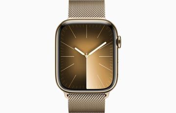 Умные часы Apple Watch Series 9 (GPS+Cellular), 45 мм, Gold Stainless Steel Case/Gold Milanese Loop