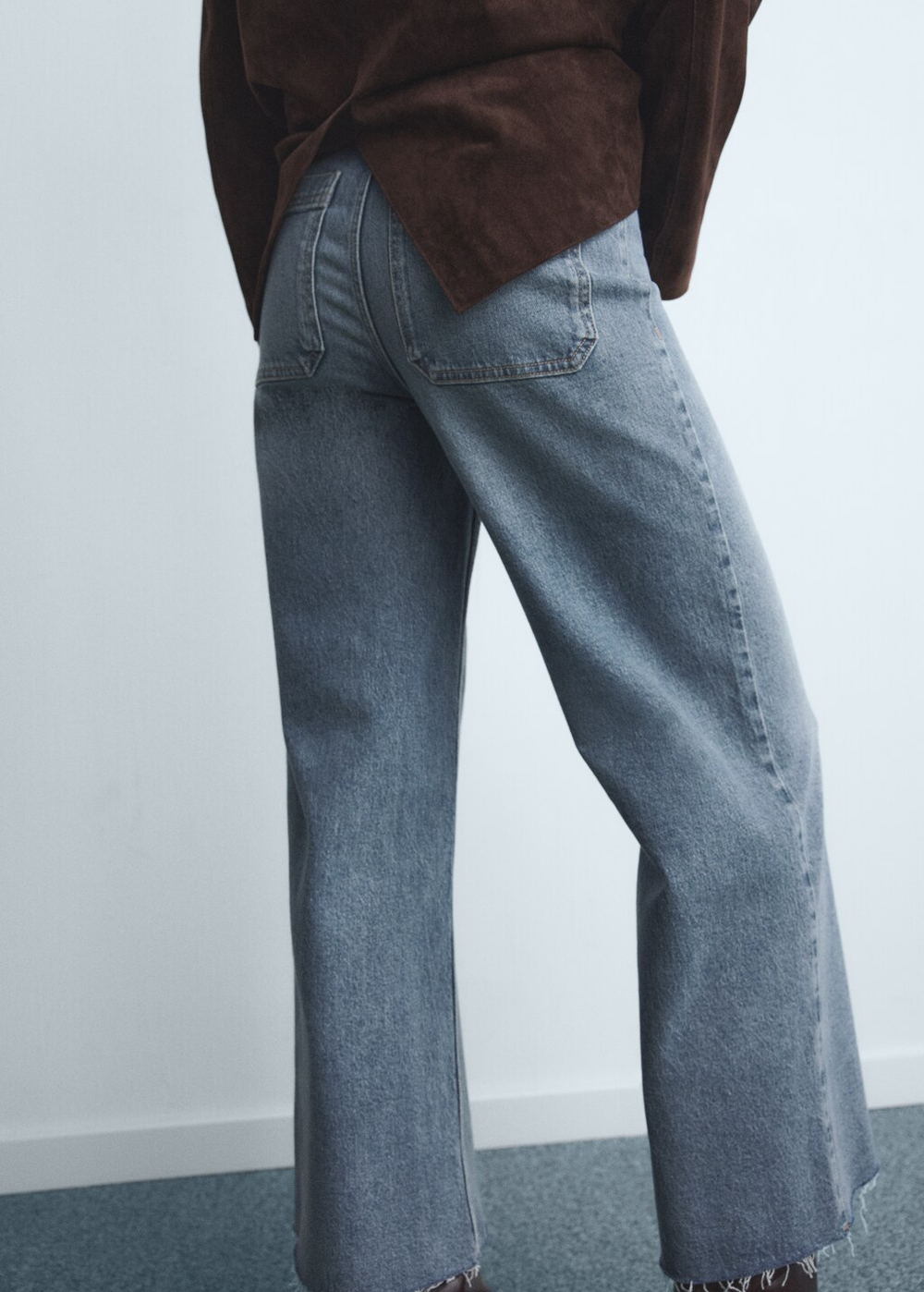 Джинсы-кюлоты Catherin с высокой талией