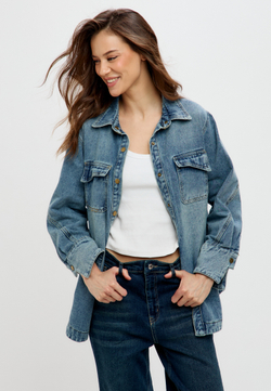 Джинсовая рубашка