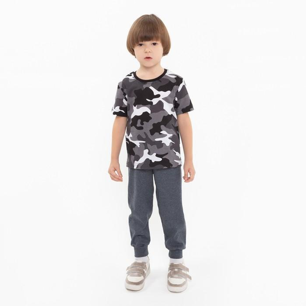 Брюки для мальчиков А.Б-1909, серый, р. 140 см 7649506