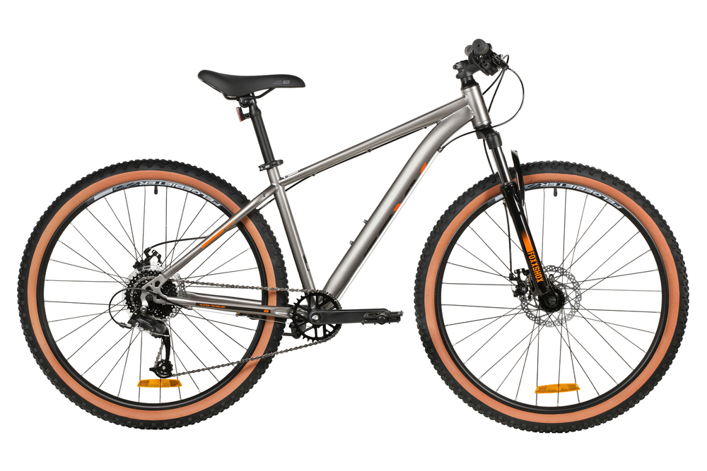 Велосипед 26" FOXX ARAGON серый, сталь, р.14"