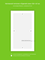 Натяжные потолки 2.2 м2, 0.9 м2