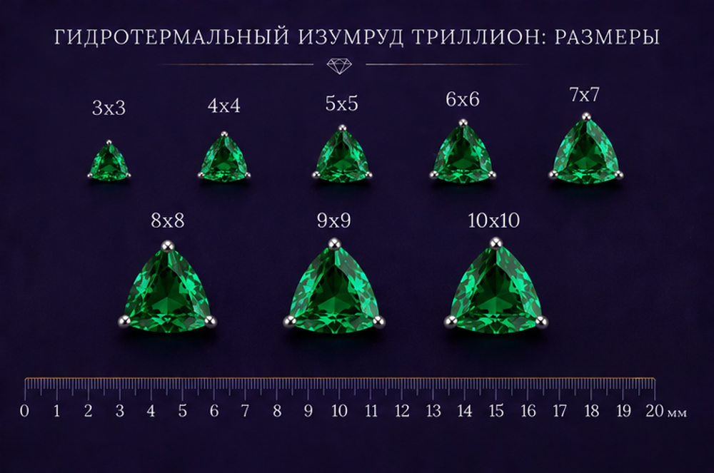 Гидротермальный Изумруд Триллион