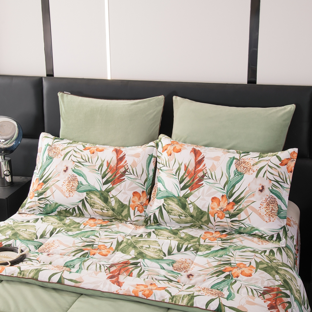 Комплект постельного белья на резинке Сатин Velouria Luxe с Одеялом VLR017