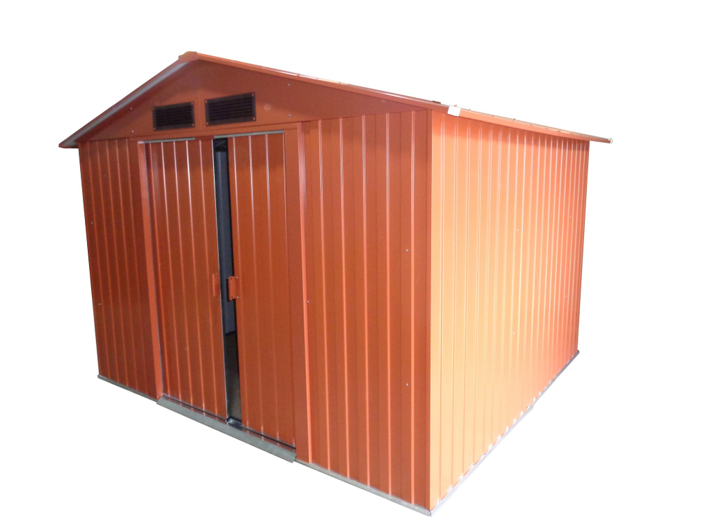 Металлический сарай GreenStorage Арчер D светло-коричневый