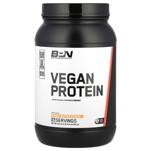BPN, Vegan Protein, печенье с арахисовой пастой, 861 г (1 фунт 14,4 унции)