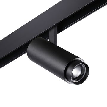 Трековый светильник для низковольтного шинопровода с переключателем цветовой температуры и мощности 5W-9W-13W 3000-4000-6000K 359207 черный SHINO Flum Novotech