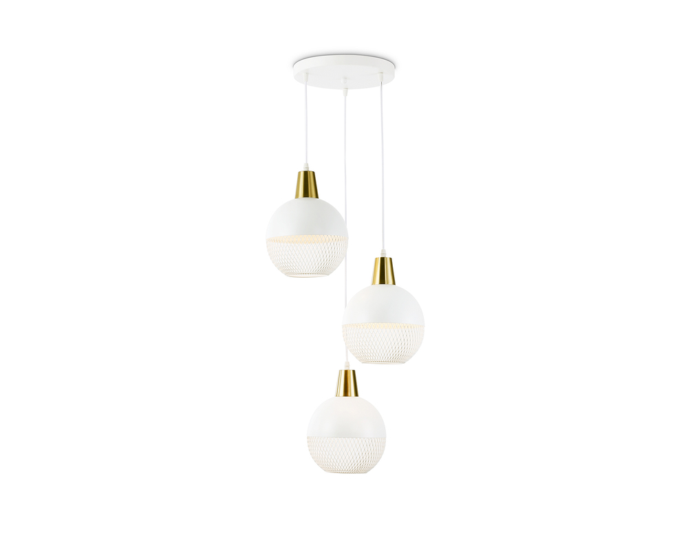 TR8503/3 WH/CP белый/медь E27/3 max 60W D410*1000