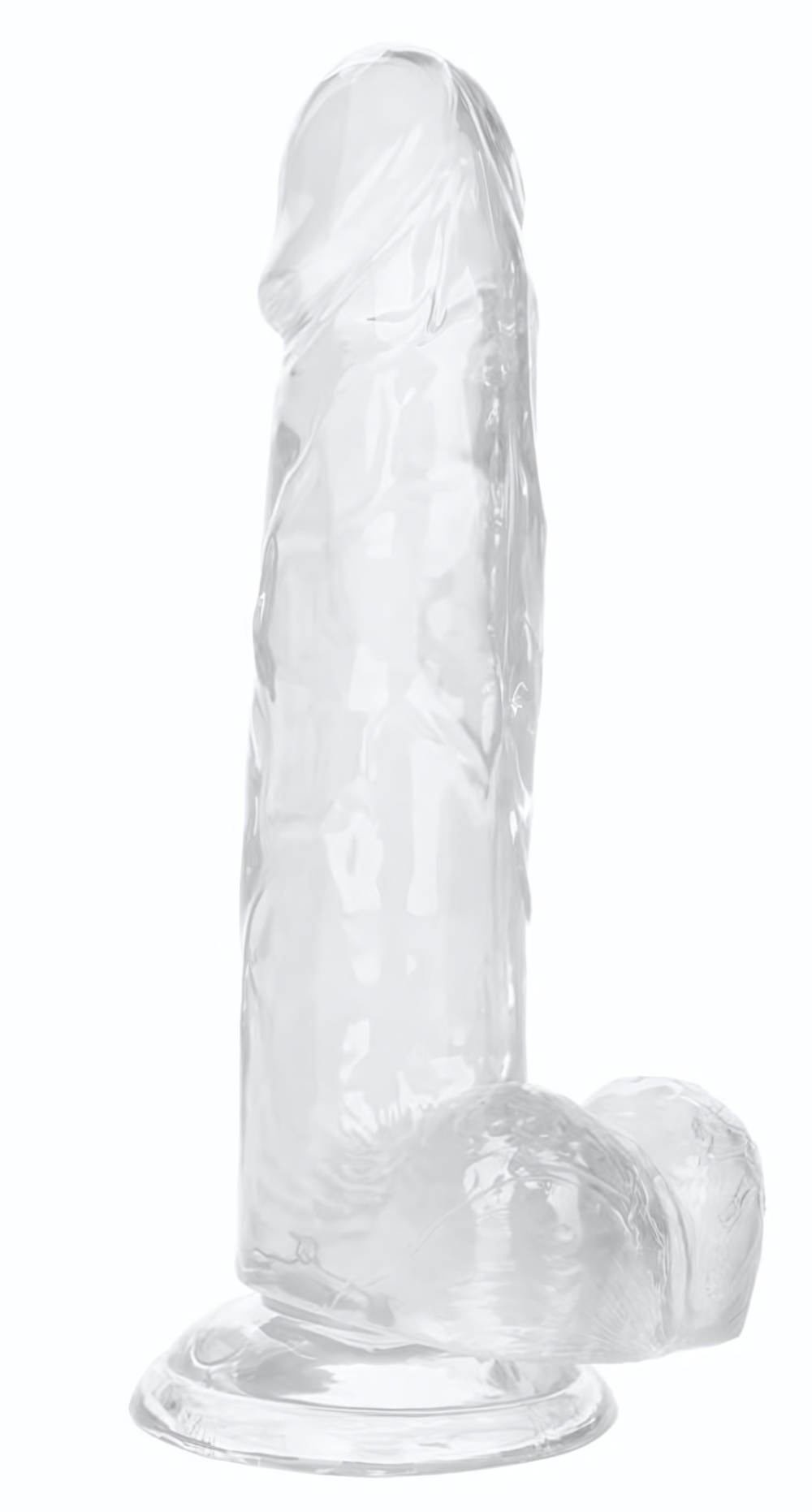 Прозрачный фаллоимитатор Size Queen 6 - 20,25 см. (Цвет: прозрачный)