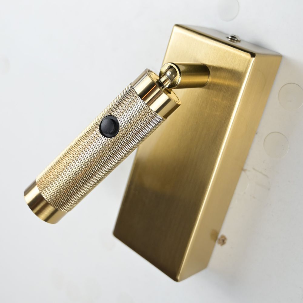 Бра Chelsom Wall Led Knurl Brass By Imperiumloft