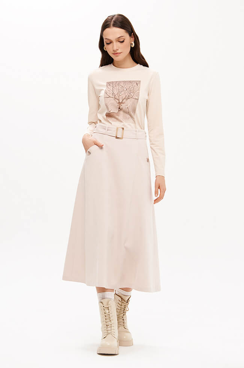 23360 Лонгслив женский (бежевый)