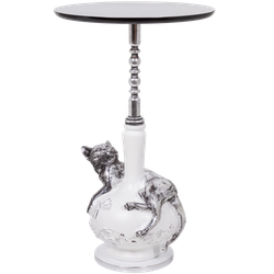 Столик декоративный Кошка Агнесса Античное серебро