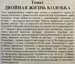 Томат Двойная жизнь колобка (пурпурно-янтарный биколор) 0,05 г СМТ-245