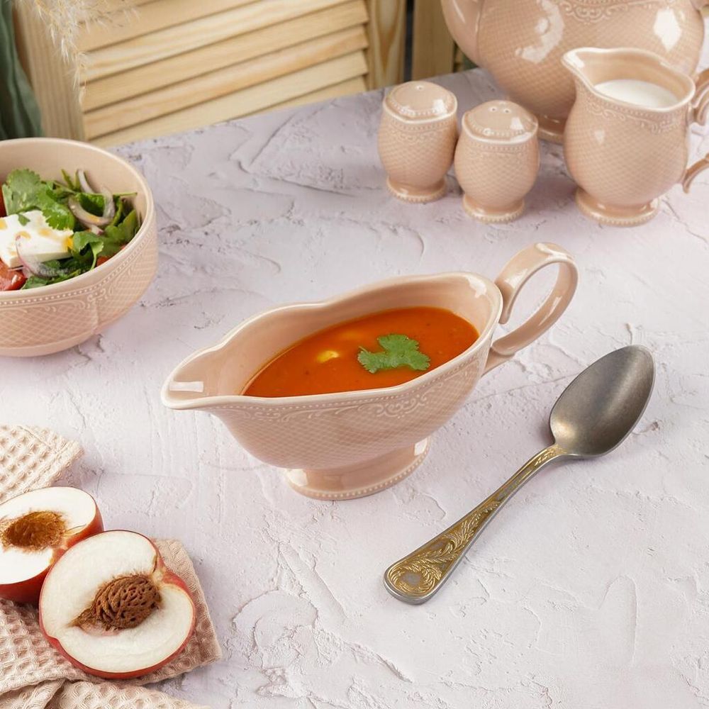 Соусник 390 мл 18,5*8,2 см h9,5 см Aristocrat Peach Tea Noble [1]