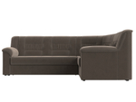 Диван угловой Карелия правый угол, Коричневый, Велюр, 113344